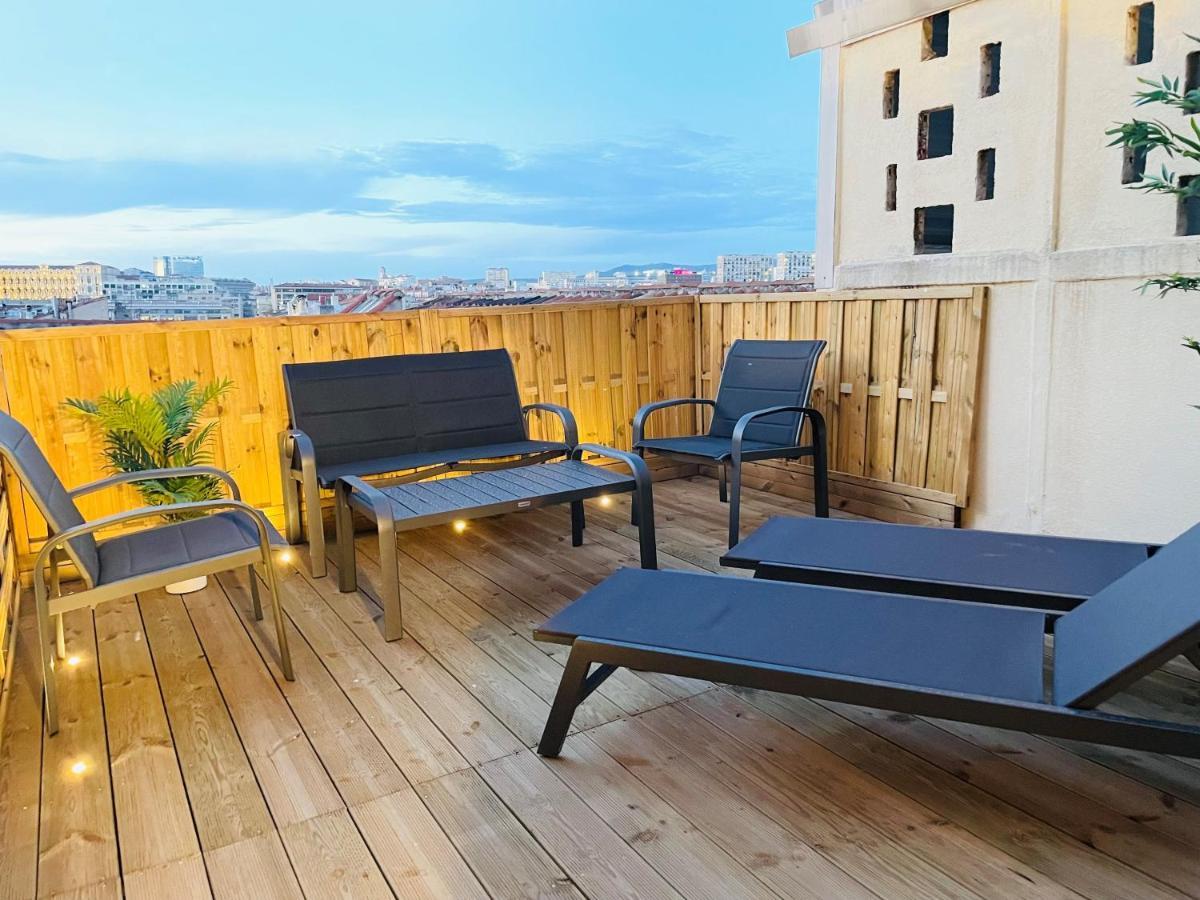 Honore - Rooftop Avec Vue - Appartement T3 Atypique Centre Ville Vieux Port Proche Opera Marsiglia Esterno foto